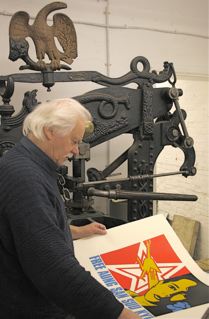 Peter Polaine in his studio