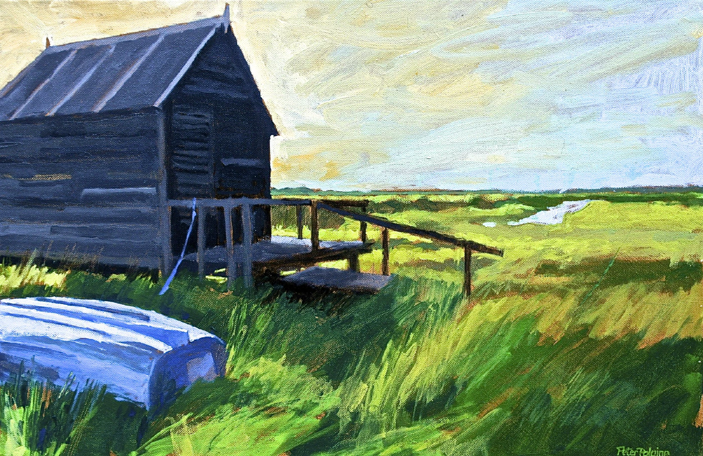 Walberswick Fishermans Hut At Sunset